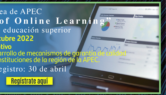 Curso en línea de APEC “Quality Assurance of Online Learning” para instituciones de educación superior (Registro)